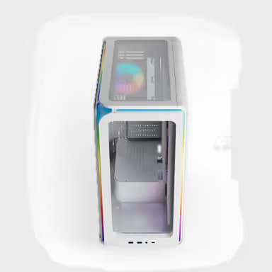 iBUYPOWER Element Pulse X Gaming Case - White | BuildCores