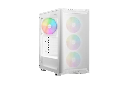 be quiet! Pure Base 501 LX ATX Mid Tower White with Tempered Glass Side Panel and USB 3.2 Gen 2 Type-C, USB 3.2 Gen 1 Type-A image