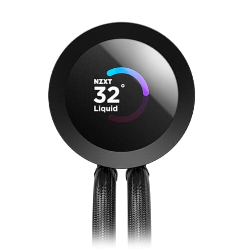 NZXT KRAKEN PLUS RGB 240 MM BLACK AIO LIQUID COOLER WITH 1.54" LCD image