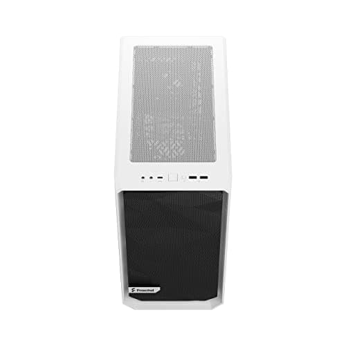 Fractal Design Meshify 2 Mini MicroATX Mid Tower White/Black Tempered Glass Side Panel, USB 3.2 Gen 2 Type-C and USB 3.2 Gen 1 Type-A image