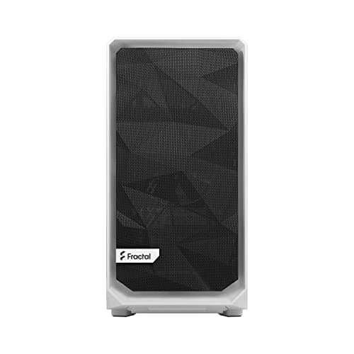 Fractal Design Meshify 2 Mini MicroATX Mid Tower White/Black Tempered Glass Side Panel, USB 3.2 Gen 2 Type-C and USB 3.2 Gen 1 Type-A image