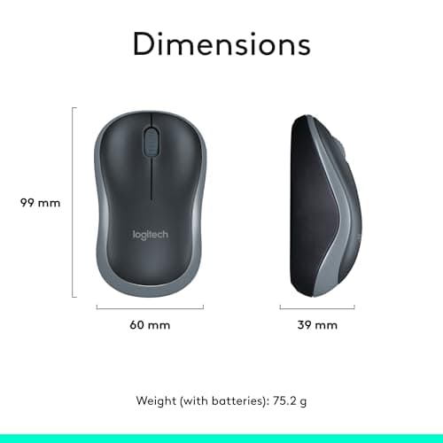 Logitech MK270 Wireless Keyboard and Mouse Combo - Keyboard and Mouse Included, 2.4GHz Dropout-Free Connection, Long Battery Life (Frustration-Free Packaging) image