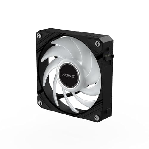 Gigabyte AORUS EZ CHAIN FAN 120mm 60 CFM Black PWM Addressable RGB image