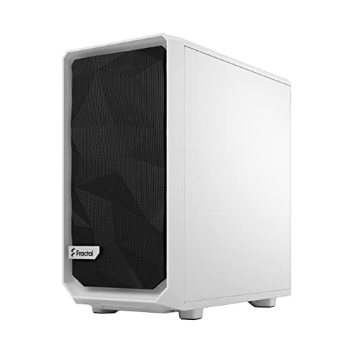 Fractal Design Meshify 2 Mini MicroATX Mid Tower White/Black Tempered Glass Side Panel, USB 3.2 Gen 2 Type-C and USB 3.2 Gen 1 Type-A image