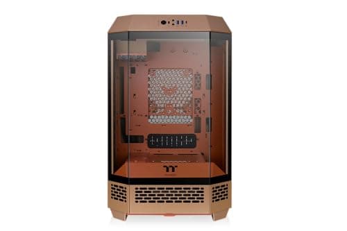 Thermaltake The Tower 300 MicroATX Mini Tower Tempered Glass Side Panel - Gravel Sand image