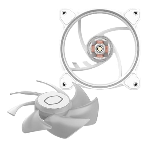 Cooler Master MasterFan MF120 Halo2 120mm White Addressable RGB PWM 51.88 CFM image