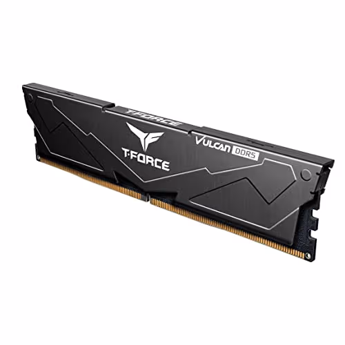 TeamGrourp T-Force Vulcan 16GB (2 x 8GB) 288-Pin PC RAM DDR5 5200 (PC5 41600) Desktop Memory Model FLBD516G5200HC40CDC01 image