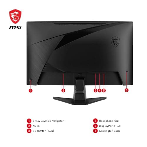 MSI MAG 27CQ6F 27" 1440p 180Hz VA Curved Monitor image