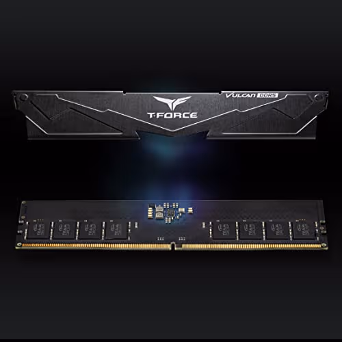 TeamGrourp T-Force Vulcan 16GB (2 x 8GB) 288-Pin PC RAM DDR5 5200 (PC5 41600) Desktop Memory Model FLBD516G5200HC40CDC01 image