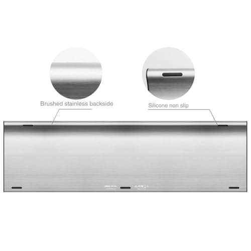 Arteck 2.4G Wireless Keyboard Stainless Steel Ultra Slim Full Size Keyboard with Numeric Keypad for Computer/Desktop/PC/Laptop/Surface/Smart TV and Windows 10/8/ 7 Built in Rechargeable Battery image