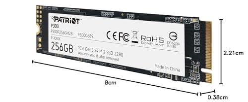 Patriot P300 256GB SSD M.2-2280 PCIe 3.0 X4 NVMe image