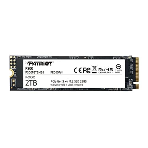 Patriot P300 2TB M.2-2280 SSD PCIe 3.0 x4 NVMe image