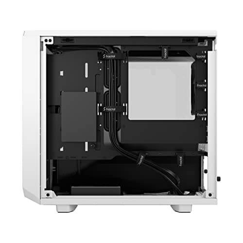 Fractal Design Meshify 2 Nano Mini-ITX Tower White with Tempered Glass Side Panel and USB 3.2 Gen 2 Type-C USB 3.2 Gen 1 Type-A image