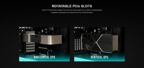 GAMDIAS NESO P1 ATX Full Tower Black / Red with Tempered Glass Side Panel and USB 3.2 Gen 2 Type-C, USB 3.2 Gen 1 Type-A image