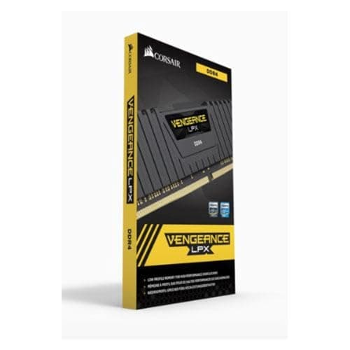 Corsair Vengeance LPX Black / Yellow DDR4-2666 CL16 16GB (2x8GB) image
