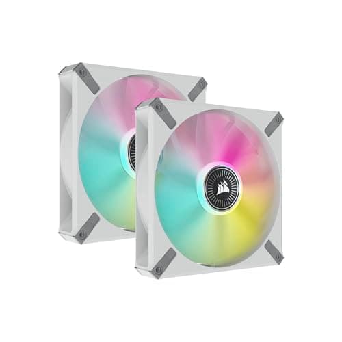 Corsair iCUE ML RGB ELITE Premium 140mm White Addressable RGB PWM 2-Pack main image