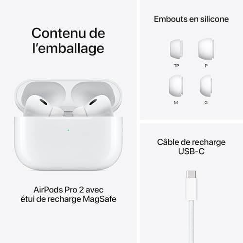 Apple AirPods Pro 2nd Gen MagSafe USB-C Closed In-Ear Headset With Microphone image