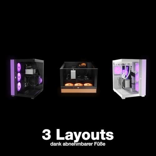 be quiet! Light Base 600 DX ATX Mid Tower White with Tempered Glass Side Panel and USB 3.2 Gen 2 Type-C, USB 3.2 Gen 1 Type-A image