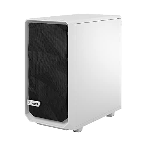 Fractal Design Meshify 2 Mini MicroATX Mid Tower White/Black Tempered Glass Side Panel, USB 3.2 Gen 2 Type-C and USB 3.2 Gen 1 Type-A image