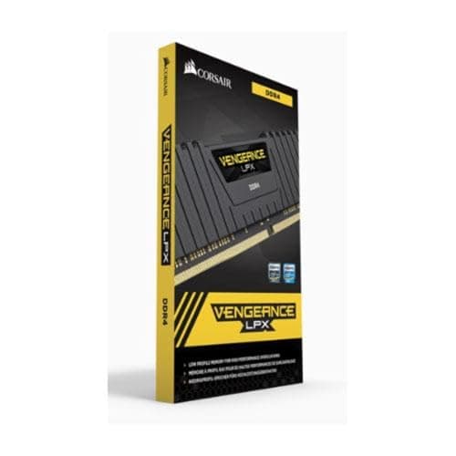Corsair Vengeance LPX Black / Yellow DDR4-2400 CL16 16GB (2x8GB) image