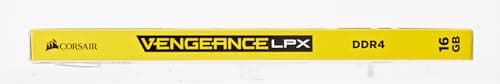 Corsair Vengeance LPX Black / Yellow DDR4-3600 CL18 16GB (2x8GB) image