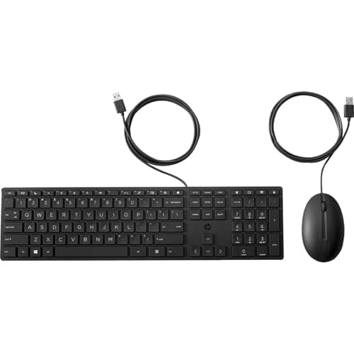 HP 320MK Wired Standard Keyboard With Optical Mouse image