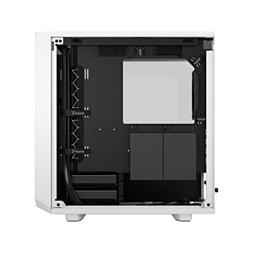 Fractal Design Meshify 2 Mini MicroATX Mid Tower White/Black Tempered Glass Side Panel, USB 3.2 Gen 2 Type-C and USB 3.2 Gen 1 Type-A image