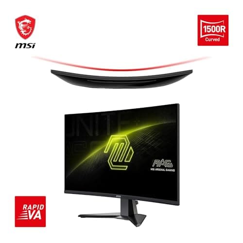 MSI MAG 27CQ6F 27" 1440p 180Hz VA Curved Monitor image