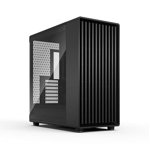 Fractal Design North XL Momentum Edition Black ATX Full TowerChassis with Blackened Oak Front and TG Side Panel Mid Tower PC Case image