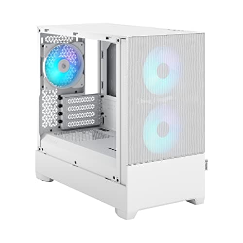 Fractal Design Pop Mini Air Micro ATX Mid Tower White with Tempered Glass Side Panel and USB 3.2 Gen 1 Type-A Front Panel image