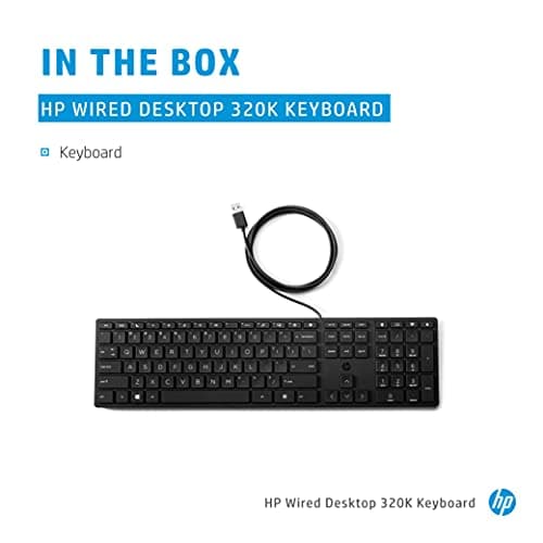 HP 320K Wired Standard Keyboard image