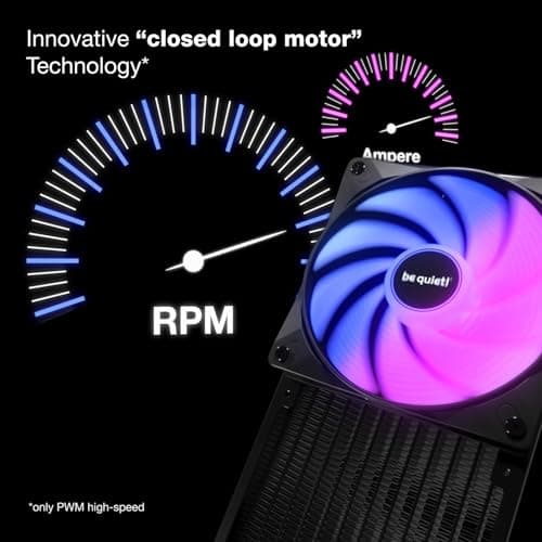 be quiet! Light Wings LX 140mm Addressable RGB PWM 75.5 CFM White 3-Pack image