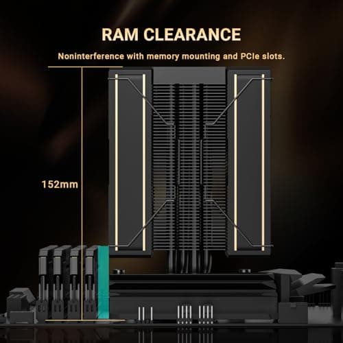 ID-COOLING FROZN A410 GDL 78 CFM Air 152mm Black / Gold image