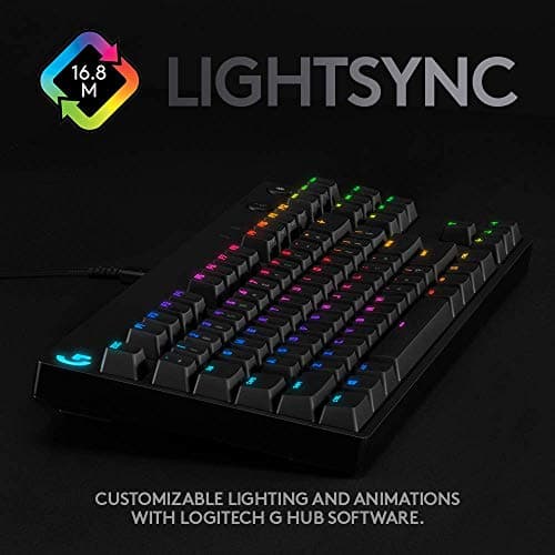 Logitech G PRO RGB GX Blue Wired Gaming Keyboard image