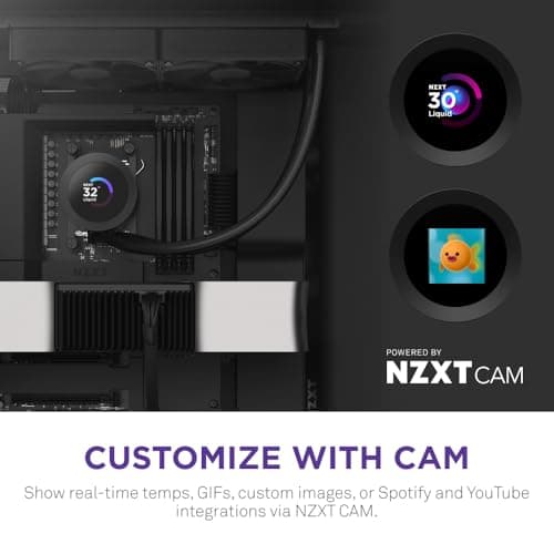 NZXT Kraken Plus 240mm AIO Liquid Cooler with 1.54" LCD image