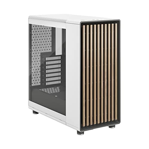 Fractal Design North Mid-Tower Case (Chalk White, Clear Window) image