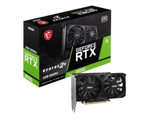 MSI VENTUS 2X OC GeForce RTX 3050 6GB GDDR6 Black main image