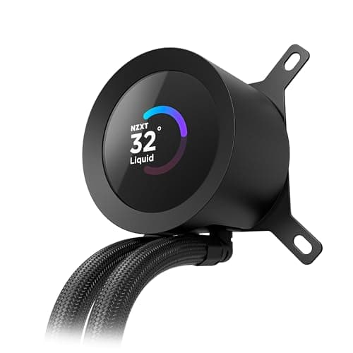 NZXT KRAKEN PLUS RGB 240 MM BLACK AIO LIQUID COOLER WITH 1.54" LCD image