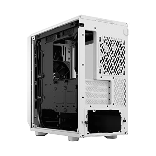 Fractal Design Meshify 2 Mini MicroATX Mid Tower White/Black Tempered Glass Side Panel, USB 3.2 Gen 2 Type-C and USB 3.2 Gen 1 Type-A image