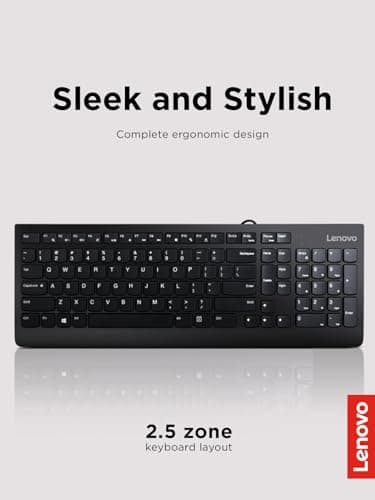 Lenovo 300 Wired Slim Keyboard image