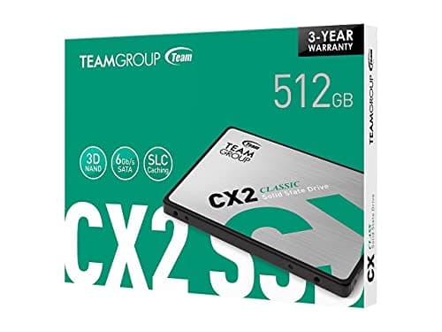 TEAMGROUP CX2 512GB 2.5" SSD SATA 6.0 Gb/s image