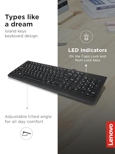 Lenovo 300 Wired Slim Keyboard image