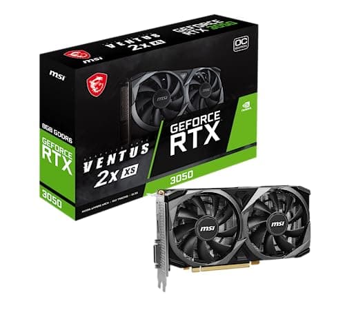 MSI GeForce RTX 3050 VENTUS 2X XS OC 8GB GDDR6 Black Gray main image