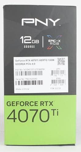 PNY XLR8 Gaming VERTO EPIC-X RGB GeForce RTX 4070 Ti 12GB GDDR6X Black image