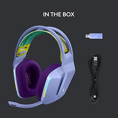Logitech G733 Gaming Headset Closed-Back Purple image