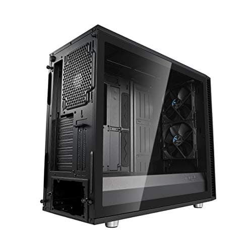 Fractal Design Define S2 Vision Blackout ATX Silent Modular Dark Tint Tempered Glass Window Mid Tower Computer Case image