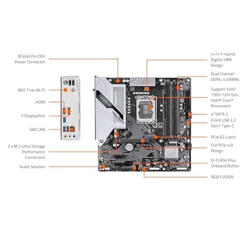 Gigabyte B760M GAMING PLUS WIFI DDR4 Micro ATX image