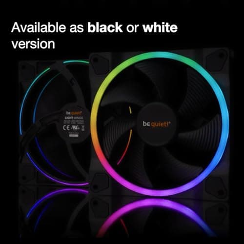 be quiet! Light Wings 140mm White PWM RGB 3-Pack image