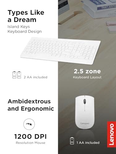 Lenovo 510 Wired/Wireless Standard Keyboard With Optical Mouse image