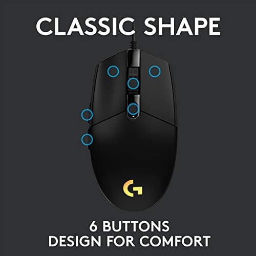 Logitech G203 Lightsync Optical Wired Gaming Mouse image